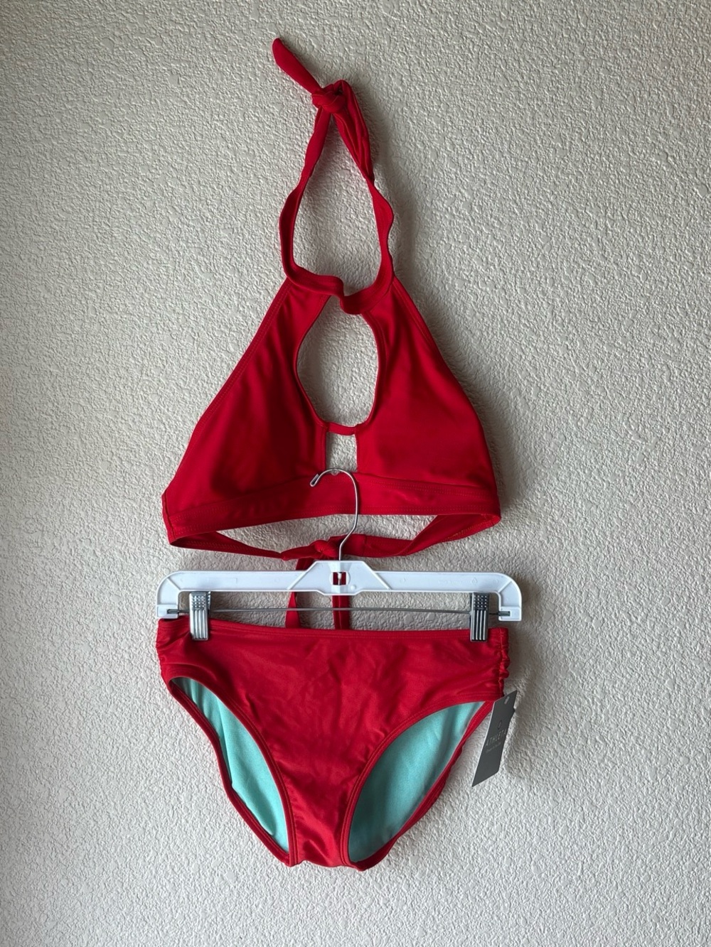 Athleta Bright Red Bikini Size Small NWT